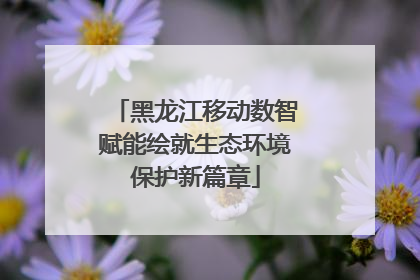 黑龙江移动数智赋能绘就生态环境保护新篇章