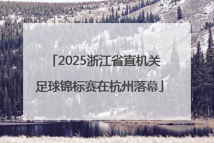 2025浙江省直机关足球锦标赛在杭州落幕