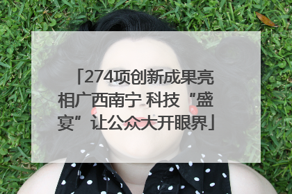 274项创新成果亮相广西南宁 科技“盛宴”让公众大开眼界